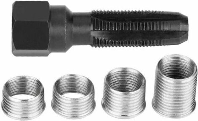 Jalleria - Zündkerzengewinde-Reparatursatz, 5-teiliger 14-mm-Zündkerzengewinde-Reparatursatz