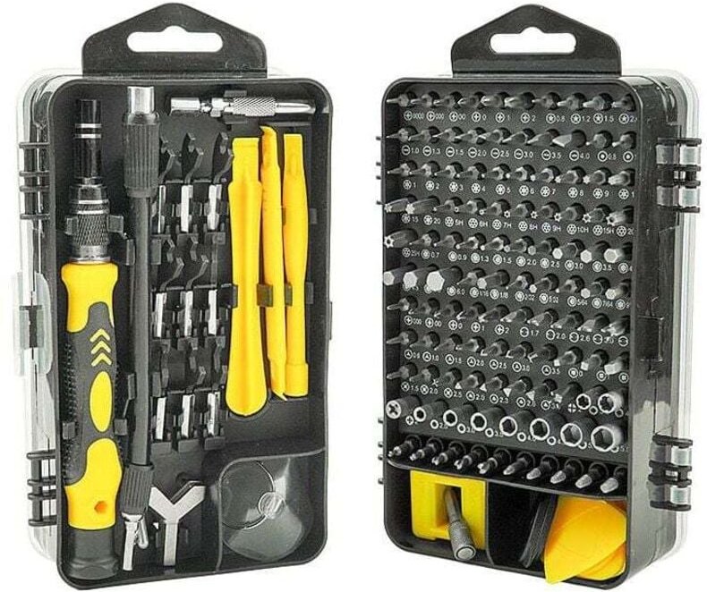 Ulisem 115-in-1 Präzisions-Schraubendreher-Set, magnetische Telefonreparatur, Mini-Magnetschraubendreher für Brillen, iP...