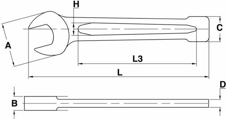 Fester Schraubenschlüssel, 36 Tengtools 902036 160740502