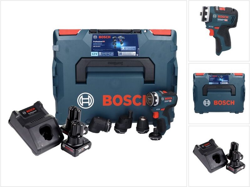 Bosch GSR 12V-35 FC Professional Akku Bohrschrauber 12 V 35 Nm Brushless + 2x Akku 6,0 Ah + Ladegerät + L-Boxx