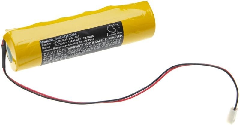 Vhbw - Batterie kompatibel mit Indexa 8000A, 8000A/2 Alarmanlage, Alarmsystem (12000mAh, 6V, Li-MnO2)