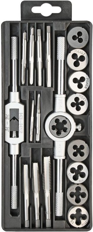 Satz Schneideisen und Gewindebohrer M3-M12 20-teilig - G-580-3190