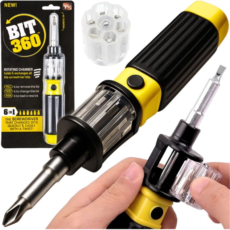 Schraubendreher-Set, 6-in-1-Schraubendreherbits, austauschbares Handwerkzeug für Papa