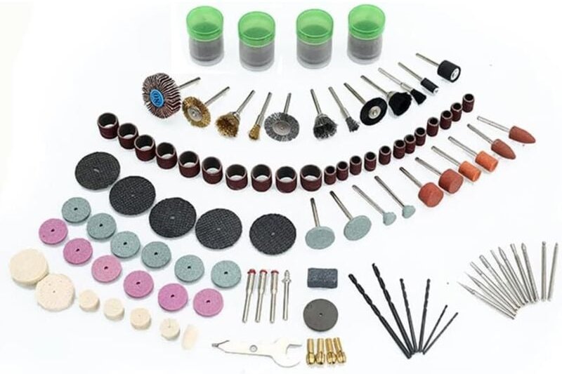 Csparkv - 147-teiliges Rotationswerkzeug-Zubehörset, leistungsstarkes Rotationswerkzeug, vielseitig einsetzbares Univers...