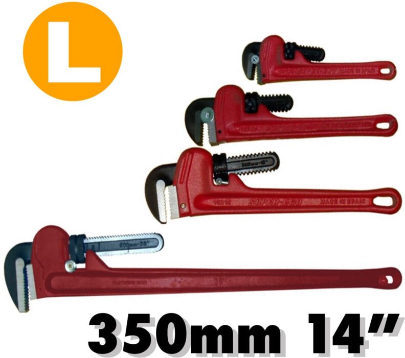 Trade Shop - Amerikanische Rohrzange Rohrzange verstellbare Rohrzange verschiedene Größen hydraulisch - -350 mm -