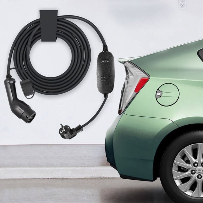 Thumbnail - Tragbares EV-Ladegerät von , Typ 2, 10 a, 6 Meter-Kabel, 3-poliger UK-Stecker, IP66, 3 kW, ce - Mophorn