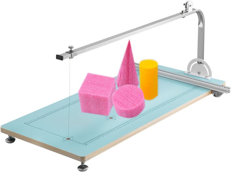 Schaumschneidemaschine Heißdraht Schaumschneider Schnitthöhe / -breite 25 / 46 cm kalierte Werkbank Styroporschneider Ei...