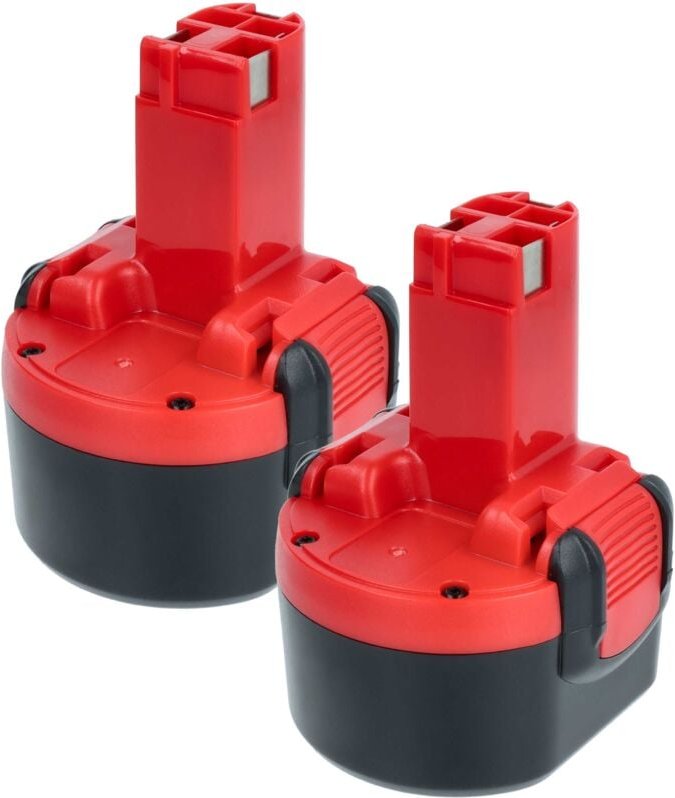 vhbw 2x Akku kompatibel mit Bosch 32609-RT, 32609, GDR 9.6V, GSR 9.6 New Version, GSR 9.6-1, GSR 9.6-2 Werkzeug (1500 mA...