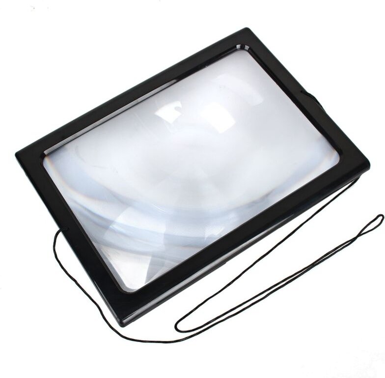 Eosnow Freihändige 3-fache Lupe zum Lesen, Glashandwerk, Nähen, tragbare Wohnung für Zuhause, Arbeitszimmer, Büro