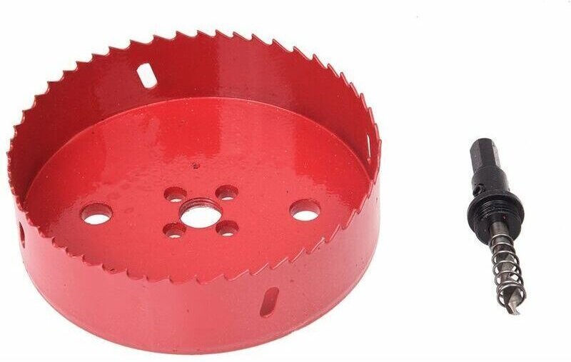 125-mm-Lochsäge mit Bohrer für Korkplatten, Kunststoffplatten, Gipskartonplatten, Trockenbaumaterialien, Holz und Metall...