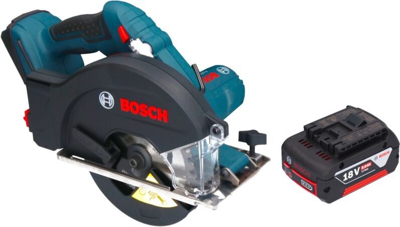 Bosch gkm 18V-50 Professional Akku Metall Handkreissäge 18 v 136 mm Brushless + 1x Akku 5,0 Ah - ohne Ladegerät