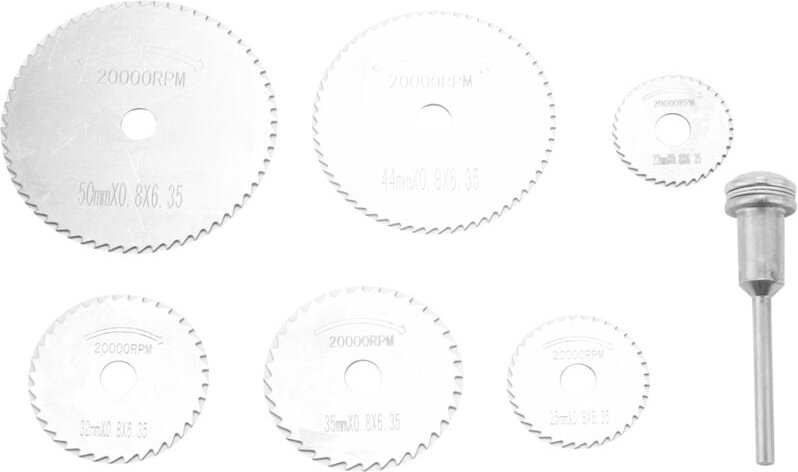 Tlily - 7X Hss Kreis Sägen Säge Blatt Scheiben Dorn Mini Bohrer Für Dreh Werkzeug