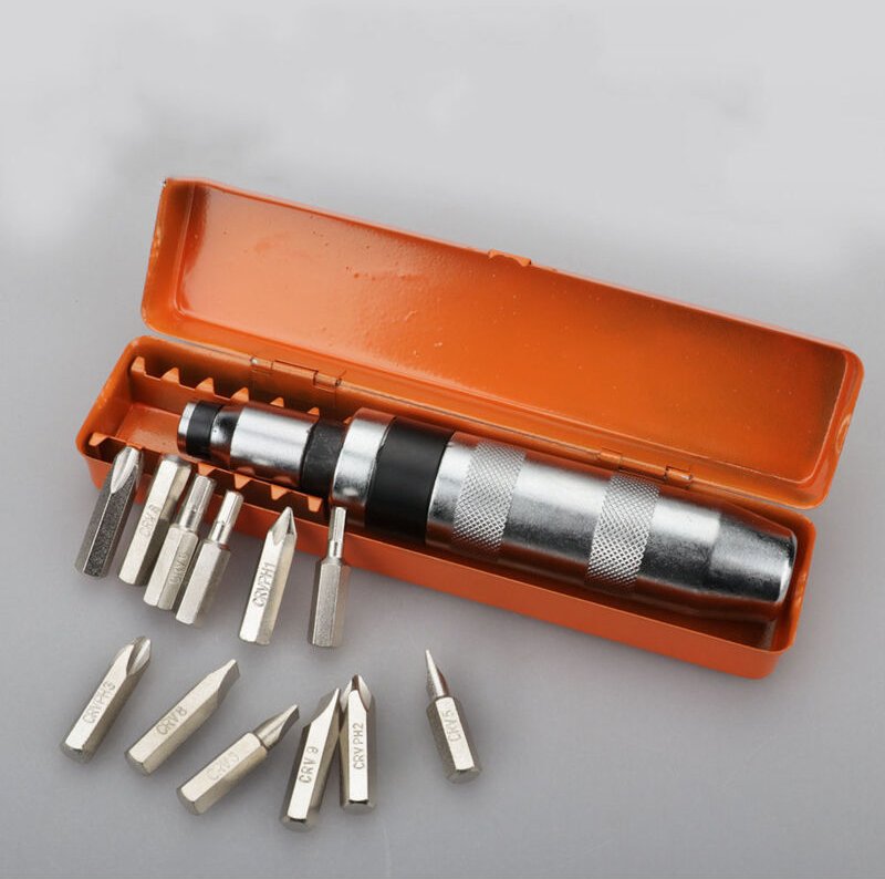 Schlagschrauber, 13-teiliges Schlagschrauber-Bit-Set für Sechskant-Kreuzschnitte für schwere Beanspruchung