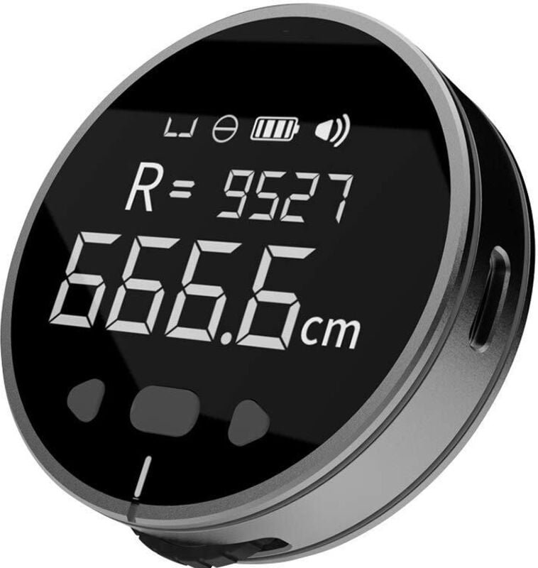 8-in-1-Elektronisches Lineal mit LCD-Display, 99 m, hochpräzises Längenmesswerkzeug, lange Standby-Zeit, wiederaufladbar