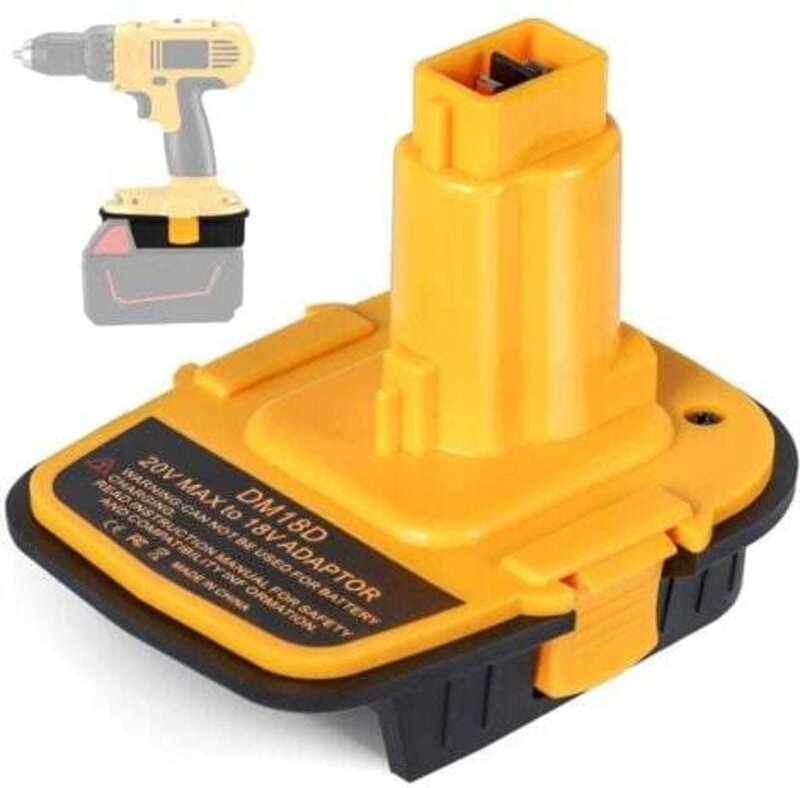 DM18D DCA1820 Batterieadapter mit usb für Dewalt 20 V/18 v für Milwaukee M18 18 v Lithiumbatterie DCB204 DCB205 Konverte...