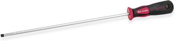 Dogher - CrMo Profi-Schraubendreher, S/lang, gerader Mund, 6,5x300 mm 331-065-300