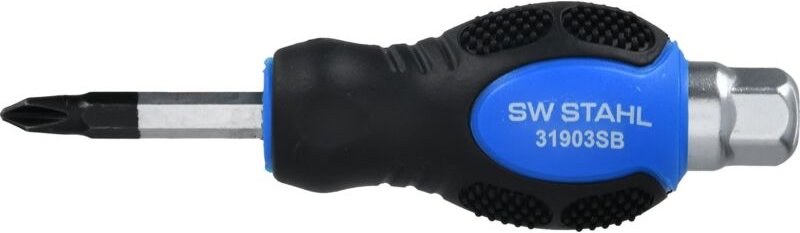 Thumbnail - SW-Stahl 31903SB Schraubendreher mit Kreuzschlitz I PH2 x 38 mm I Kreuz Schraubenzieher I Schraubendreher Werkzeug I PH ...
