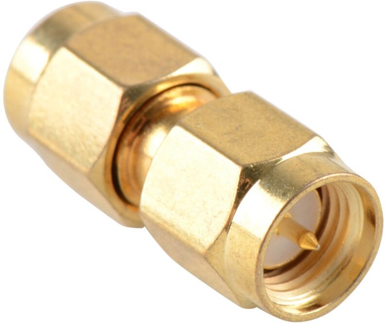 Antennenadapter-Zylinder SMA-M Gold