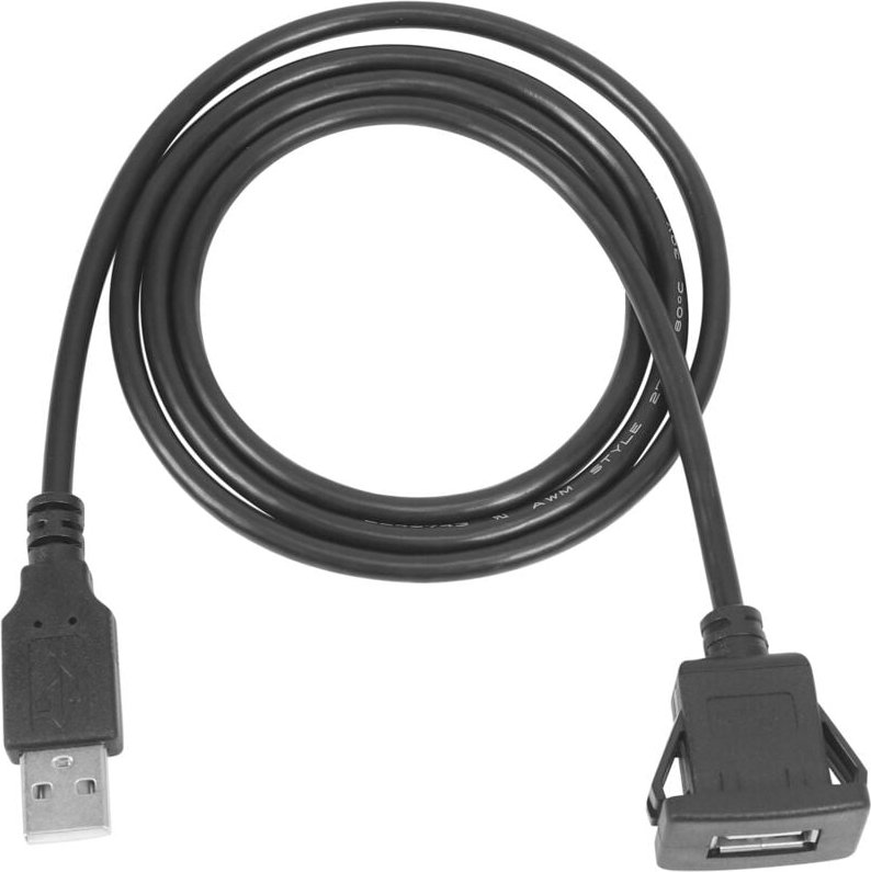 Auto Armaturenbrett Unterputz USB Stecker auf Buchse VerläNgerungskabel 1M