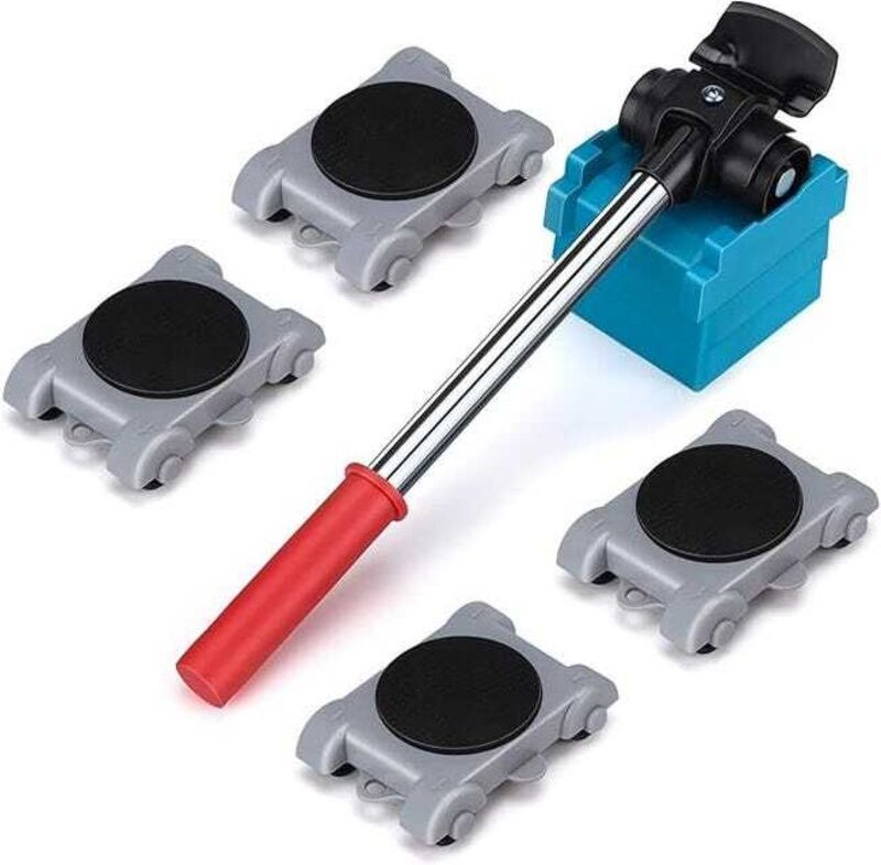 Set mit 8 um 360° drehbaren Rollwagen zum mühelosen Bewegen schwerer Möbel – Tragkraft 150 kg