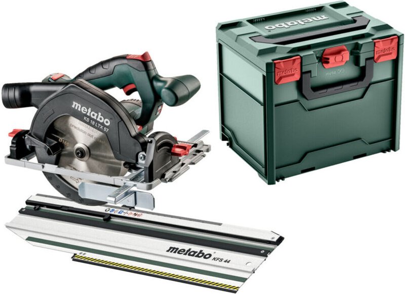 Metabo - Werkzeuge - Akku-Handkreissäge, 18V, 165 mm, mit Kappschiene, ohne Akku und Ladegerät 691195000