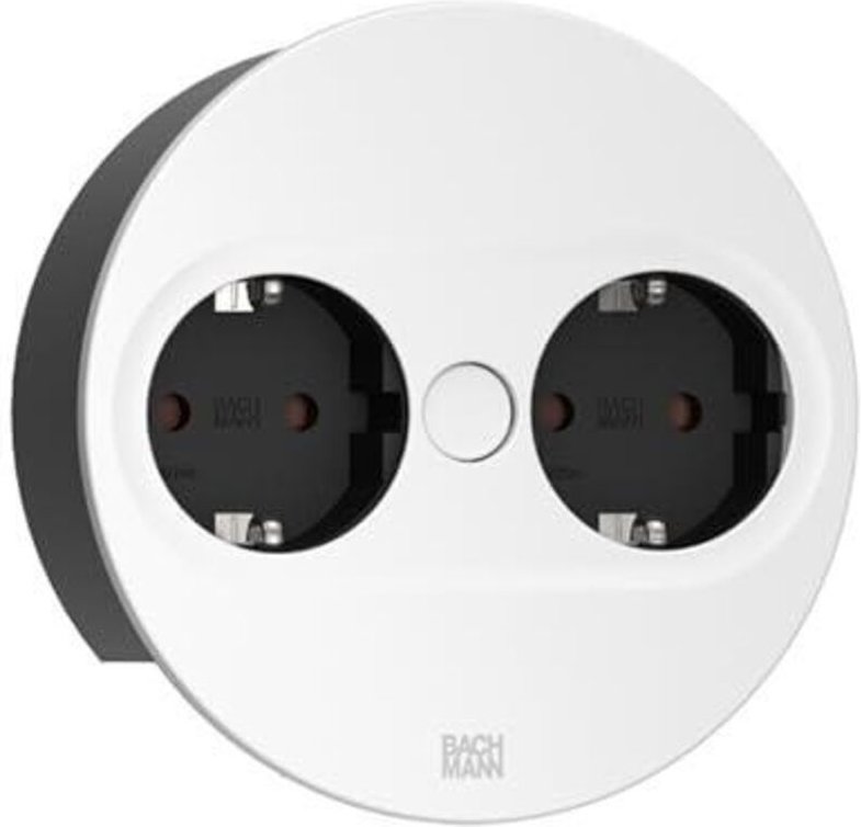 Thumbnail - Bachmann TWIST 2 Steckdosenleiste Weiß Matt 2m Kabel