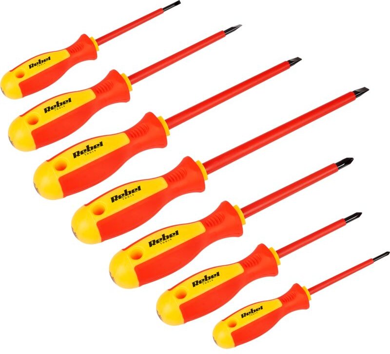 Rebel Isolierter Schraubendrehersatz 7-teilig