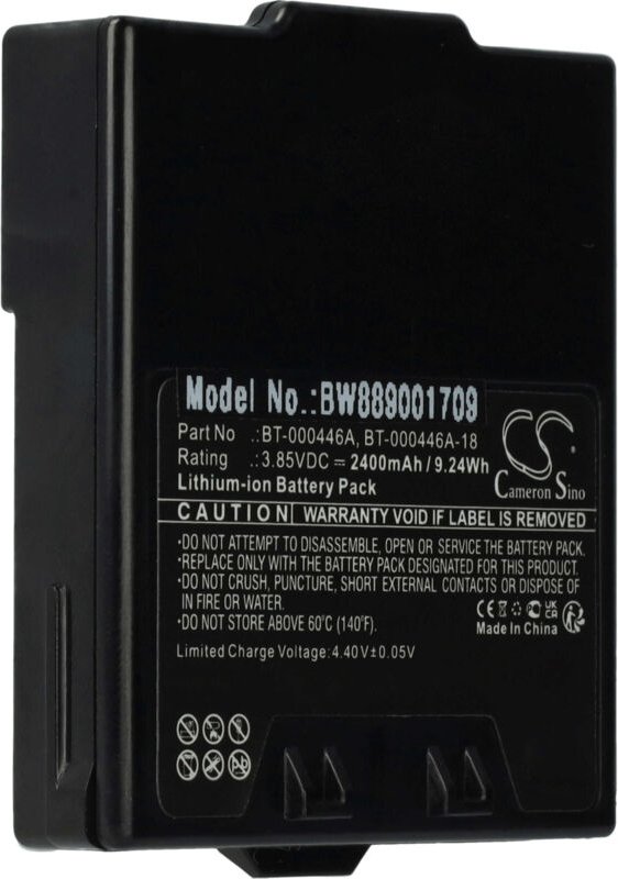 vhbw Akku Ersatz für Zebra BT-000446B, BT-000446A, BT-000446A-18 für Mobilcomputer PDA Scanner (2400 mAh, 3,85 V, Li-Ion...