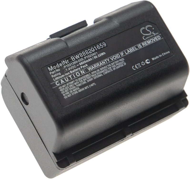 1x Akku kompatibel mit Zebra ZQ610, ZQ521, ZQ520, ZQ521 rfid Drucker Kopierer Scanner Etiketten-Drucker (6800 mAh, 7,4 v...
