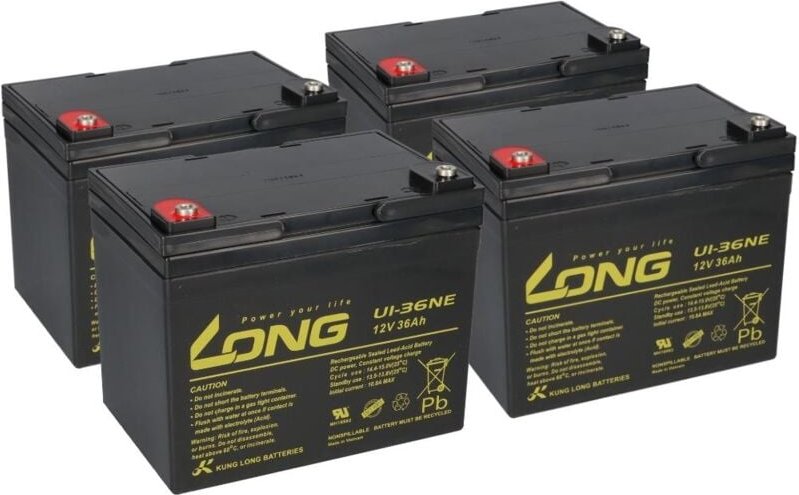 Verschiedene - Ersatzakku für Trendmobil Uranus 4x 12V (48V) 36Ah Zyklenfest agm