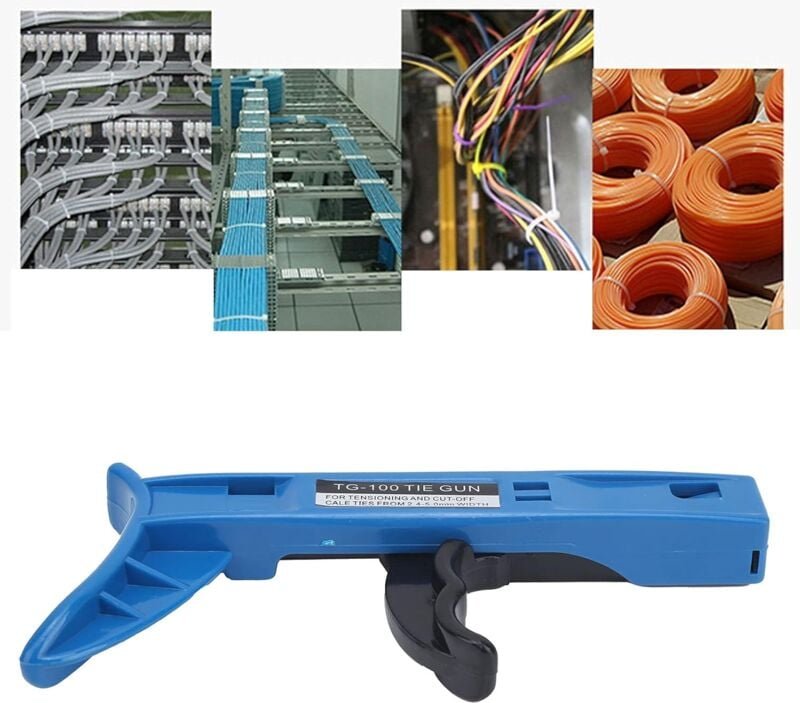 Ej.life - Kabelbinderpistole, Befestigungswerkzeug für Kabelbinder, Bündig Geschnittene Kabelbinder mit Kunststoffgriff ...