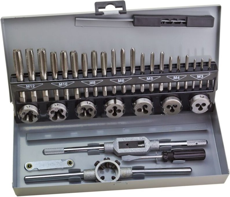 Dema - Gewindeschneider Gewindebohrer Set Gewindeschneidsatz Gewindeschneidset 33 tlg.