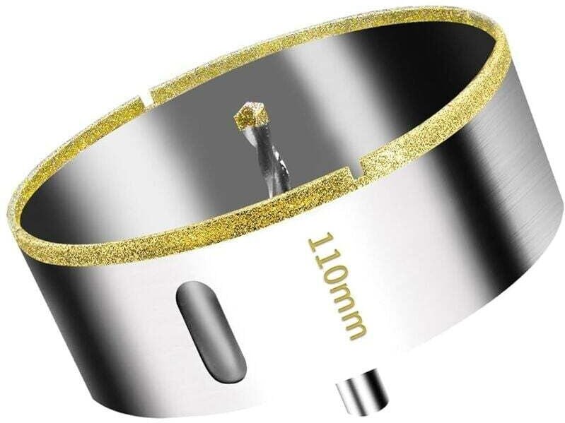 110-mm-Diamant-Lochsäge mit Führungsbohrer – Ideal für Fliesen, Glas, Keramik, Marmor und Granit