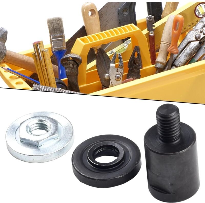 Winkelschleifer-Adapterset zur Gewindeumrüstung von M14 und M10 mit Montageplatte, kompatibel mit Poliermaschinen und an...