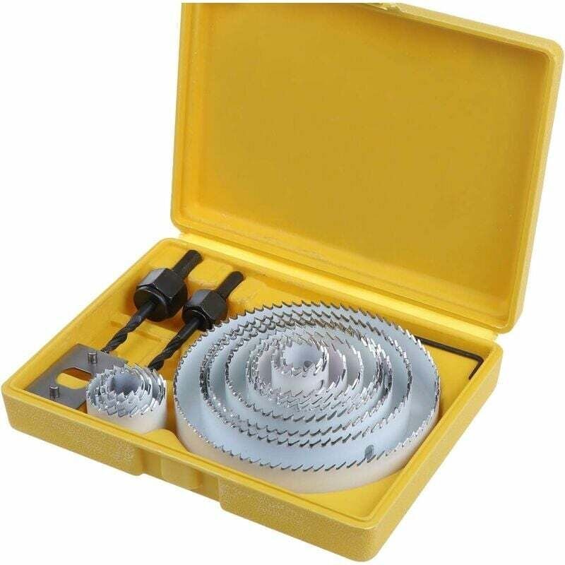 13-teiliges Lochsägen-Set, Kohlenstoffstahl, für Holz, Gips, Kunststoff und Nichteisenmetalle