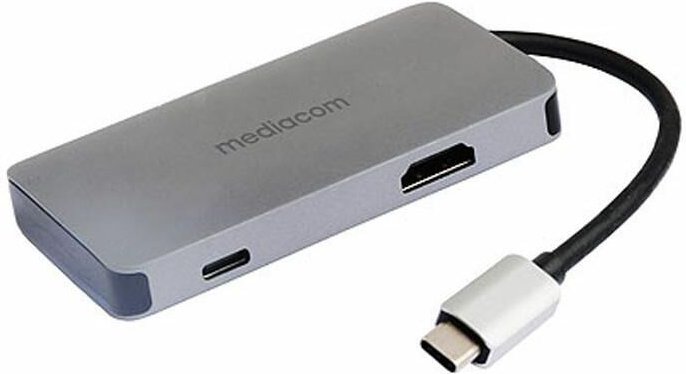 Mediacom MD-C311 Schnittstellen-Hub Mini DisplayPort Aluminium