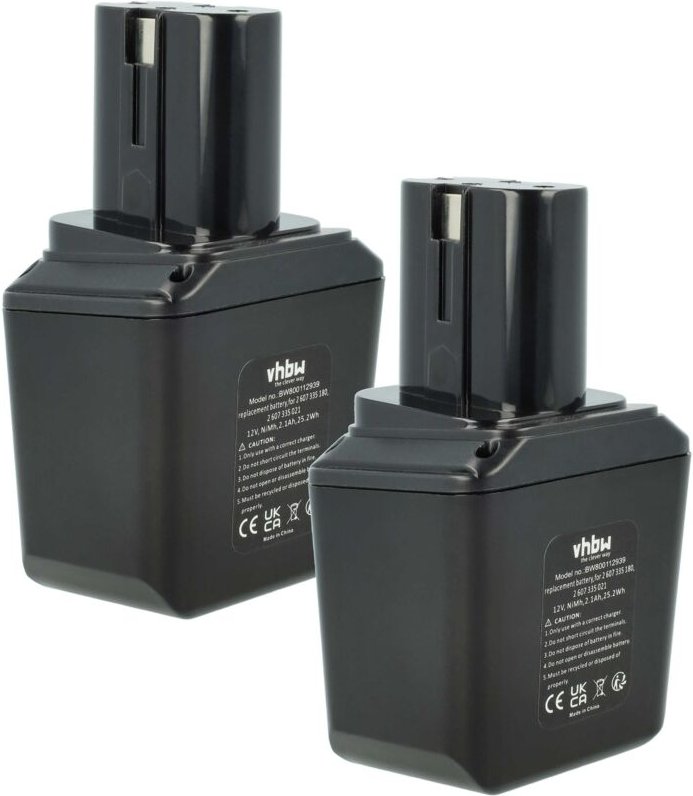 Vhbw - 2x Akku kompatibel mit orgapack OR-T85, OR-T85X Werkzeug (2100 mAh, NiMH, 12 v)