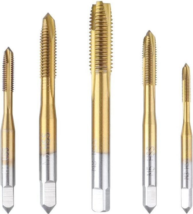 Dolaso - Gewindesatz Außengewindebohrer Hand gerade Nut mit metrischem Gewinde Hochgeschwindigkeitsstahl metrische Gewin...