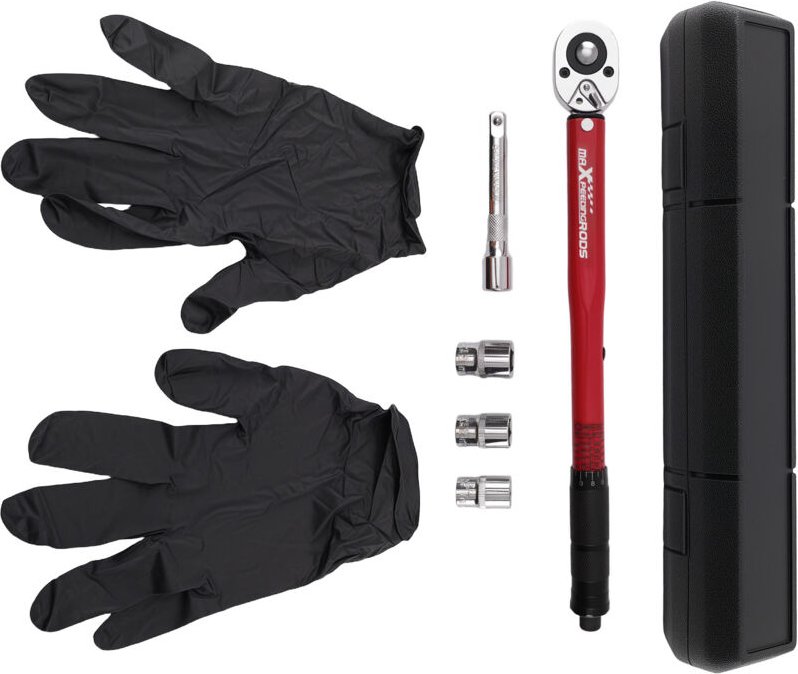 40-200Nm Drehmomentschlüssel for KFZ Reparatur 1/2" Antrieb 455mm mit Stecknüsse