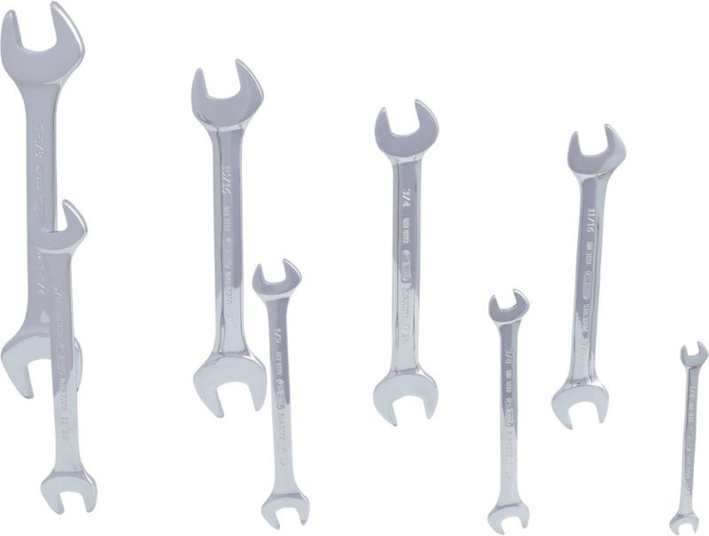 KS Tools CHROMEplus Doppel-Maulschlüssel-Satz, 8-tlg