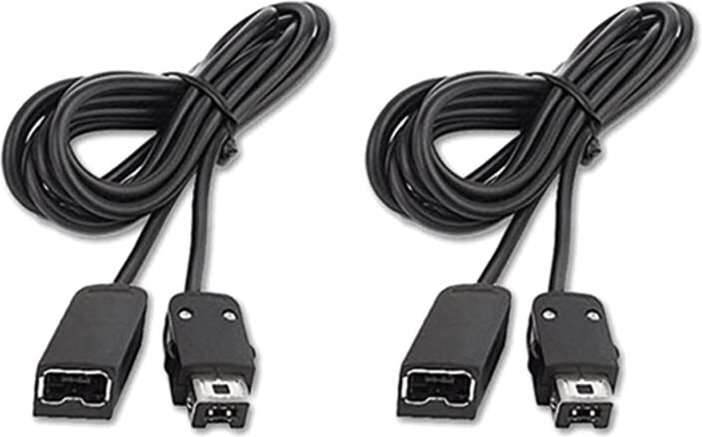 2Pcs 1,8 M Spiel Extender Cord Verlängerung Kabel für 2017 SNES Classic Mini Controller Schwarz