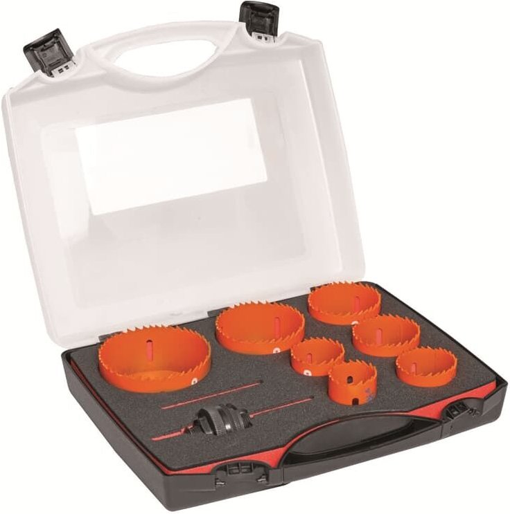 Bimetall Sandflex® Lochsägen Satz 35 - 83 mm Holz / Metall 9 tlg. - Bahco