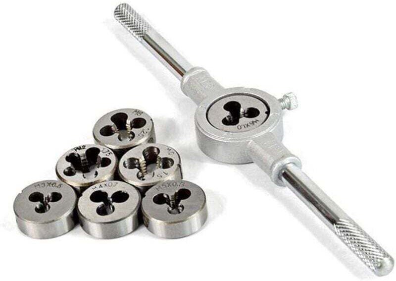 8-teiliger metrischer Stahl-Rundschneidsatz, metrischer Sechskant-Gewindeschlüssel, metrische Handwerkzeuge