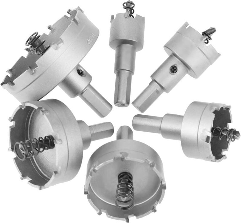 Ej.Life Hohl-Bohrkrone Set, 6-tlg 22mm 30mm 35mm 45mm 50mm 65mm Lochsäge, Dosenbohrer für Hohlwanddosen