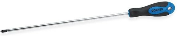 Standard-CrV-Schraubendreher, S/Lang, PZ0x200 mm Dogher 348-PZ0-200