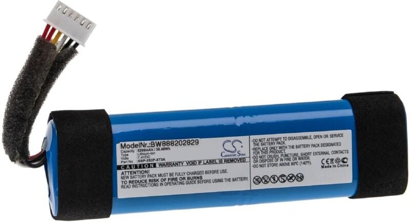 Vhbw - Akku kompatibel mit jbl Xtreme 3 Lautsprecher Boxen Speaker (5200mAh, 7,4V, Li-Ion)