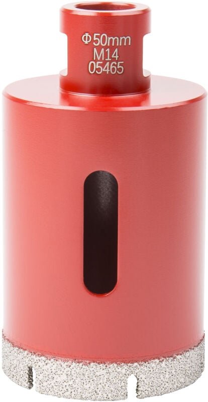 Profi Diamant Fliesen Bohrkrone, M14, Fliesenbohrer mit Durchmesser 50 mm, Diamant Bohrkrone, passend für Winkelschleife...