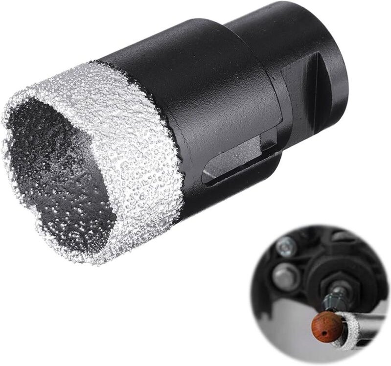 Diamantbohrer, Fliesenbohrer, 30 mm, M14-Gewindekernbohrer, für Winkelschleifer, vakuumgelötete Kernbohrer, zum Trockenb...