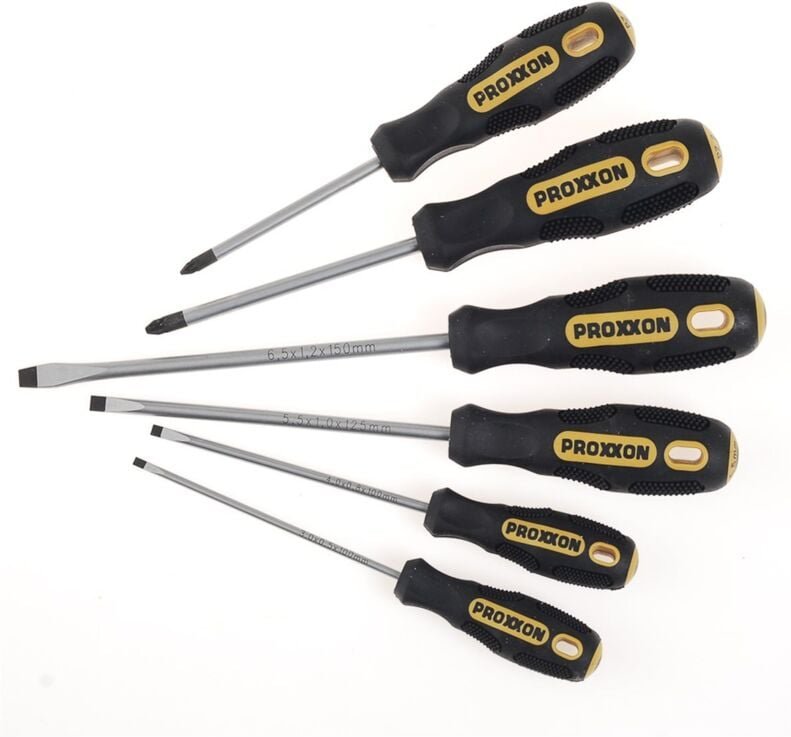 Proxxon - Schraubendreher flex dot 2x ph Kreuzschlitz 4x Schlitzschraubendreher