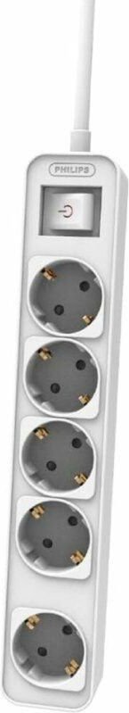 Steckerleiste mit 5 Steckdosen und Schalter Philips CHP2154W/10